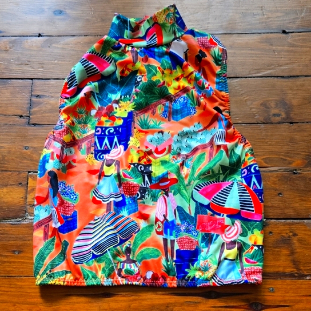Suga Apple Custom Halter Swim Top